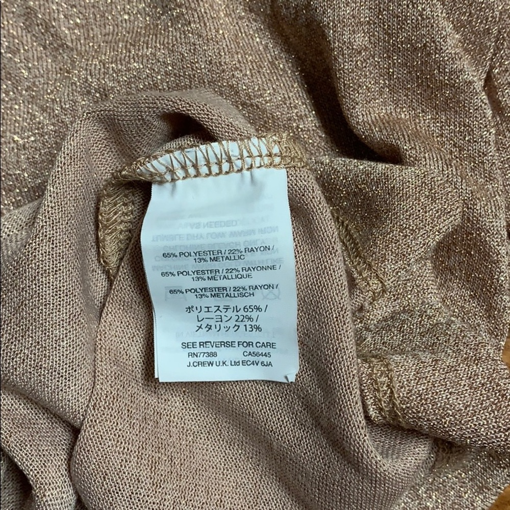 J. Crew Sparkle Bell Sleeve Top - Picture 4 of 4